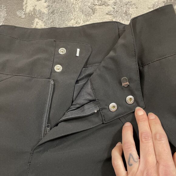 Nils Wesley Ladies Snow Pant Black Soft shell Front Pockets Sz 10 - Picture 4 of 12